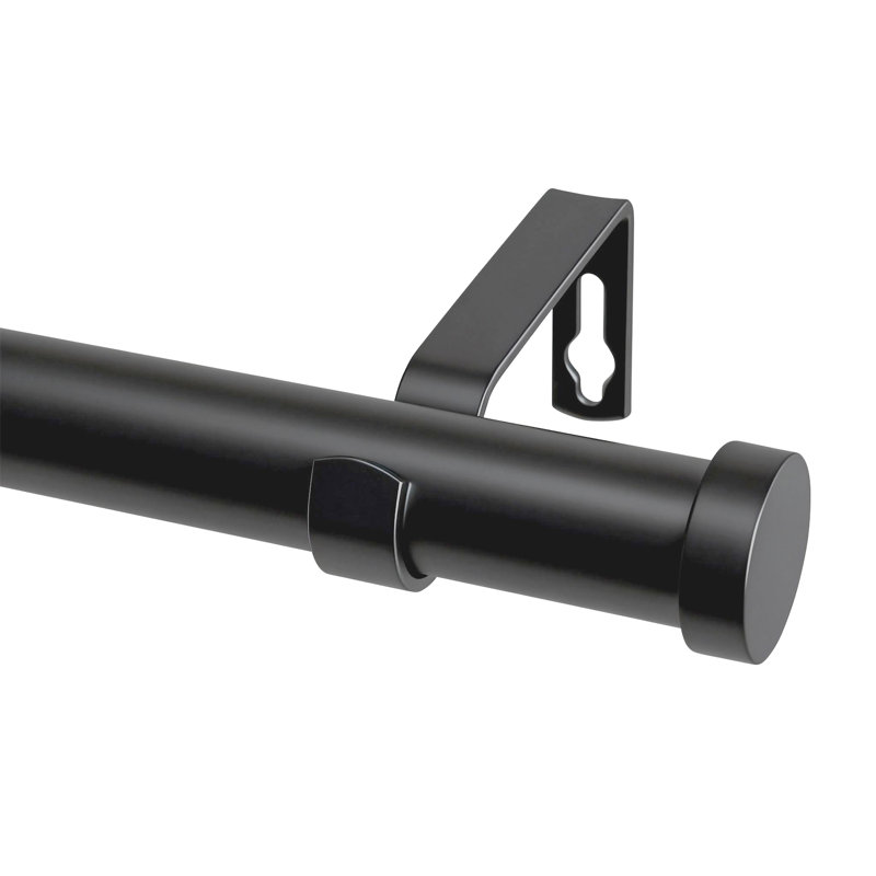 Tringle à rideau 1 pouce Keneil avec embouts en aluminium, tringle à draperies télescopique robuste et résidentielle pour usage résidentiel et commercial (ensemble de 2)