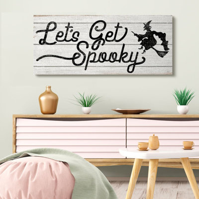 «Let Get Spooky Expression Rustic Halloween Witch» par Daphne Polselli - impression d'art graphique