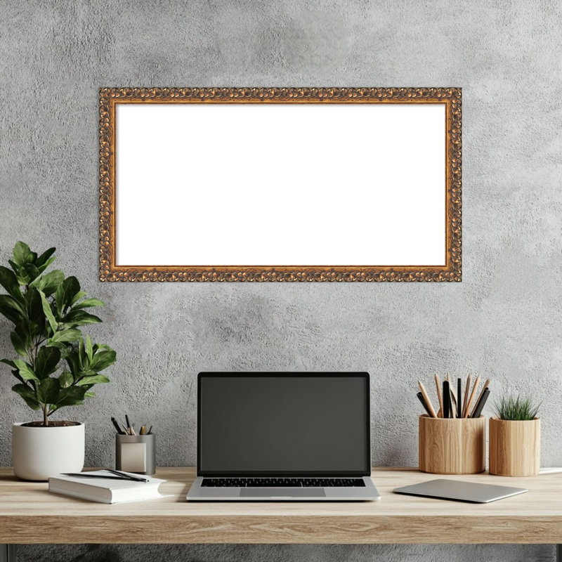 Organigramme en bronze antique, H 14 po x l 26 po