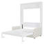 Lit escamotable double avec canapé-lit double, blanc - Lit mural compact pour petits appartements