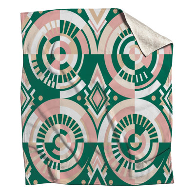 Geometric Circular Pattern Blankets