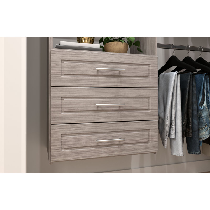 Système de placard Zac, Gris patiné