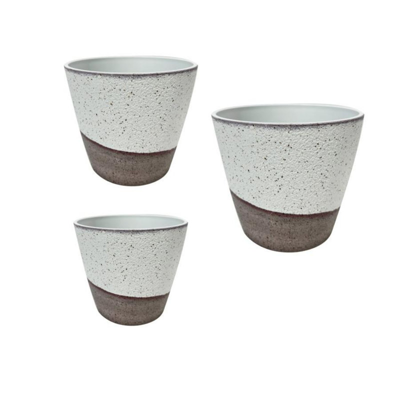 6/5/4in Artisan Indoor/Outdoor Planter - 3pc Set