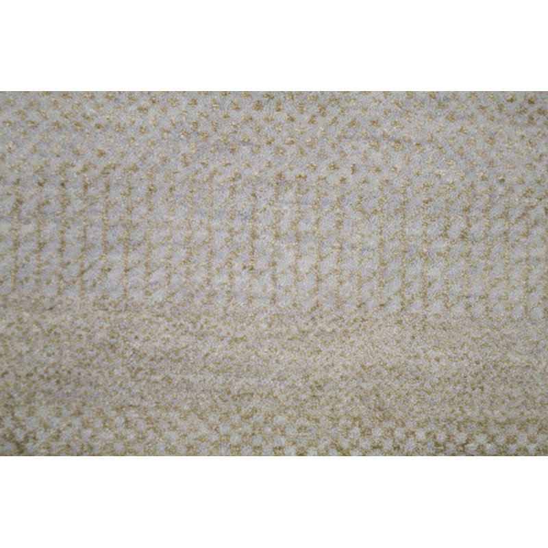 Hand-Knotted High-Quality Silver and Gold Area Rug