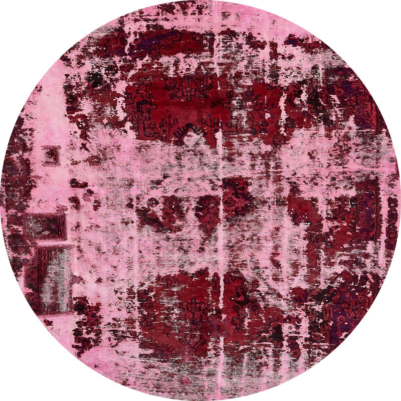 Abstract Indoor Rug, Round 8'