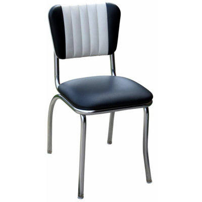 Retro Home Upholstered Channel Back Dining Chair by Richardson Seating