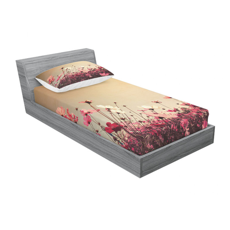 Microfiber Sheet Set, Twin Sheet Set with Fitted Sheet