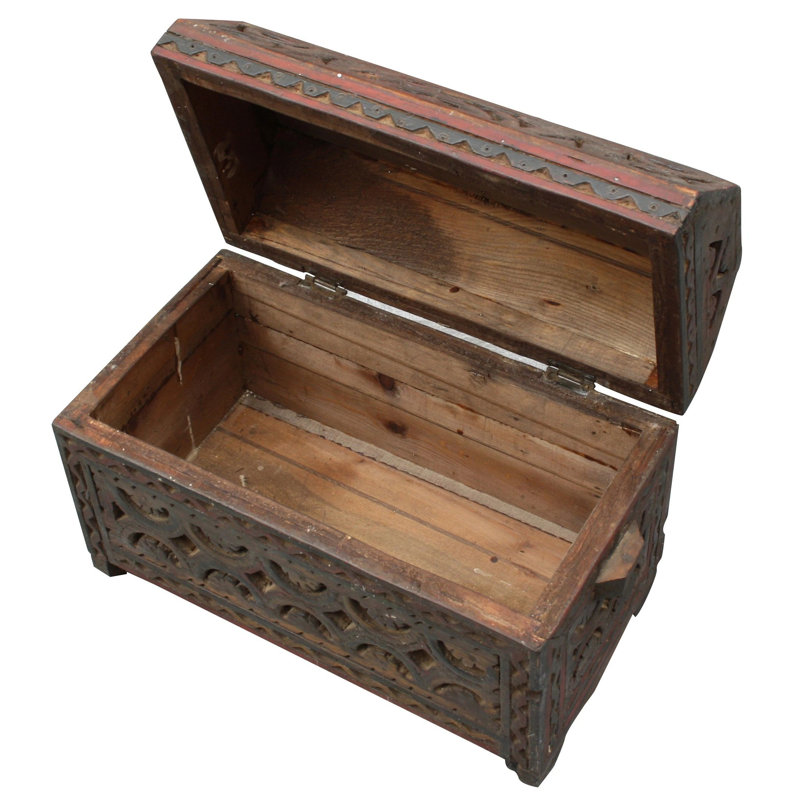 Handmade Wooden Decorative Trunk