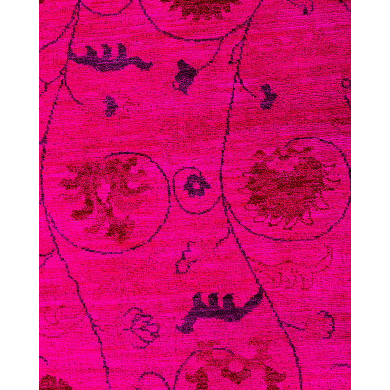 Stannis One-of-a-Kind 9' 1" X 12' 4" New Age Rectangular Wool Area Rug Pink