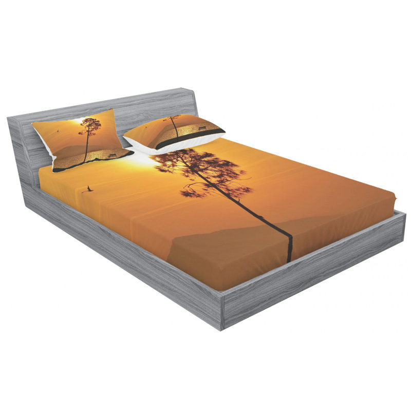 Microfiber Sheet Set, Queen Sheet Set with Fitted Sheet