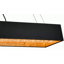 Lustre 10 lumières en acier inoxydable noir avec détails en cristal transparent-29552747