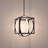 1 - Light Black LED Geometric Pendant-86012533