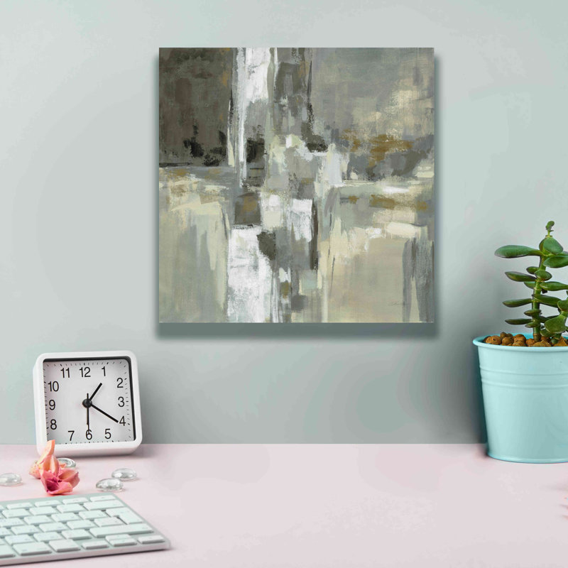 «Neutral Water» par Silvia Vassileva, art mural sur toile, H 12 po x l 12 po x P 0,75 po