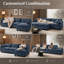 112" L-Shaped Modular Sectional Sofa with USB Charging Port and Movable Ottoman-674334648