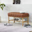 Banc de rangement rembourré pour chaussures