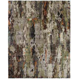 Aurora Drift Hand Knotted Abstract Area Rug