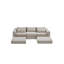 Ensemble de canapé de canapé modulaire rembourré, ensemble de canapé de salon modulaire en forme de L de 100 po avec 5 coussins, canapé-lit bricolage pour salon, appartement, chambre à coucher, chameau-133091809-133091811