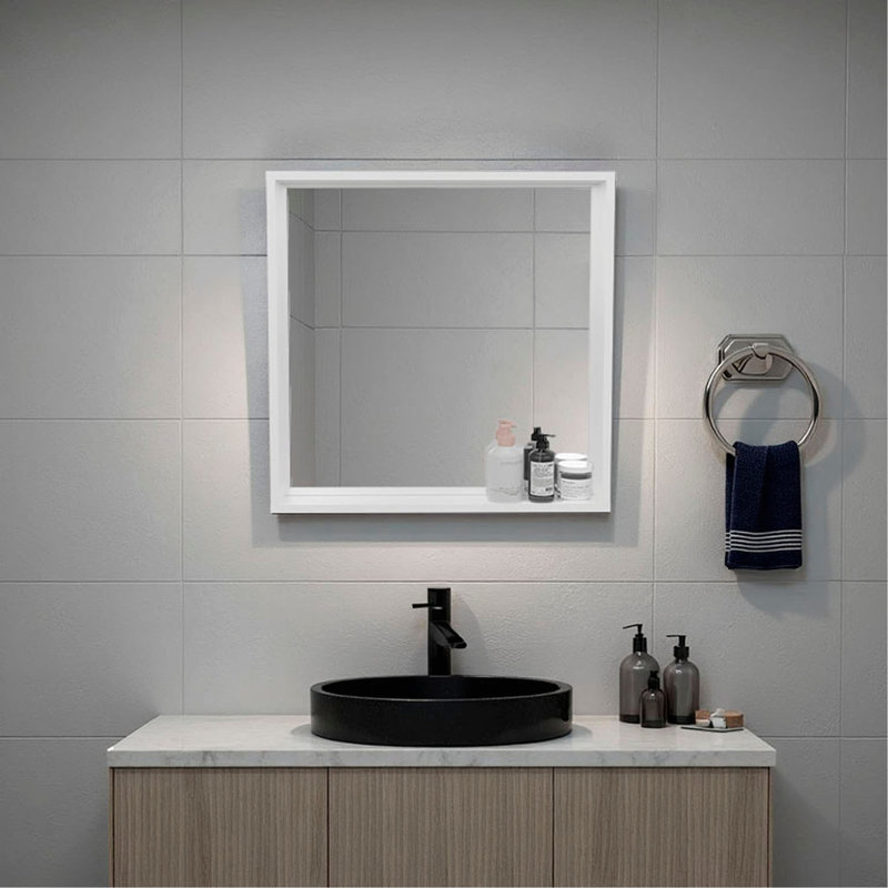 Armoire de rangement murale avec miroir