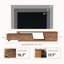 Meuble télé extensible en noyer pour téléviseurs de 85 po ou moins avec tiroirs, armoire à fermeture en douceur et rangement ouvert