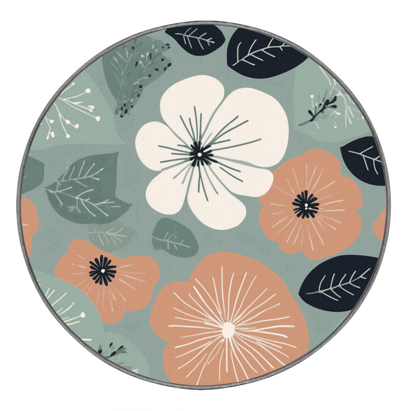 Floral Echo Rug, Round 4'