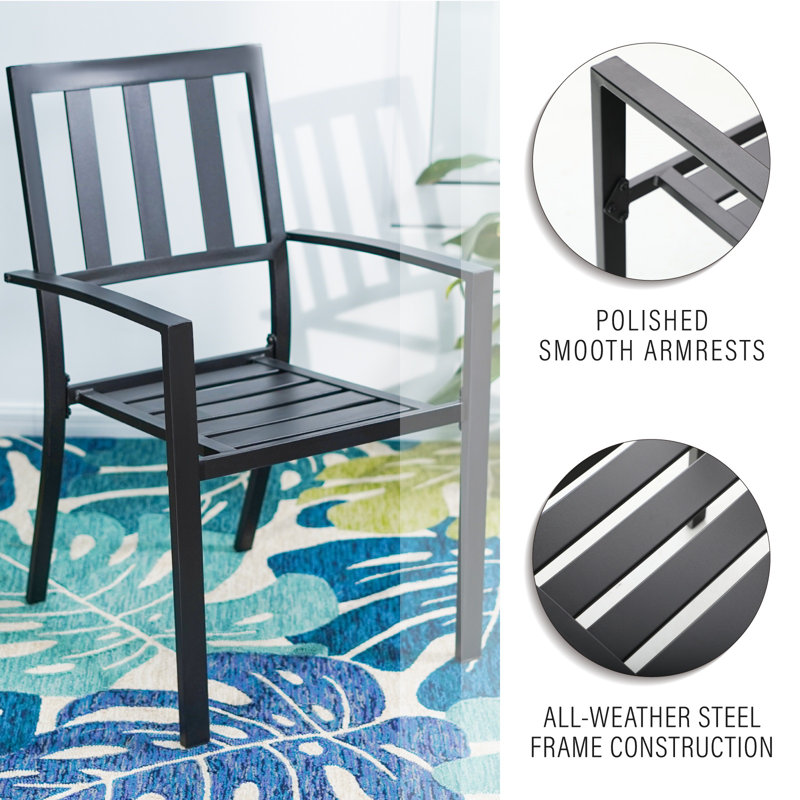 Leonard 4 - Person Patio Dining Set with Square Table