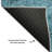 Premium Machine Washable Kiyondrea Blue Rug