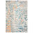 Riccio Abstract Blue/Beige/Orange Area Rug-1538313114
