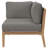 Modway Clearwater Outdoor Patio Teak Wood 6-Piece Sectional Sofa-1772979675