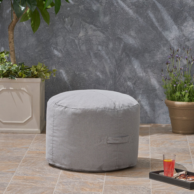 Repose-pieds extérieur avec coussin Darrion, Anthracite