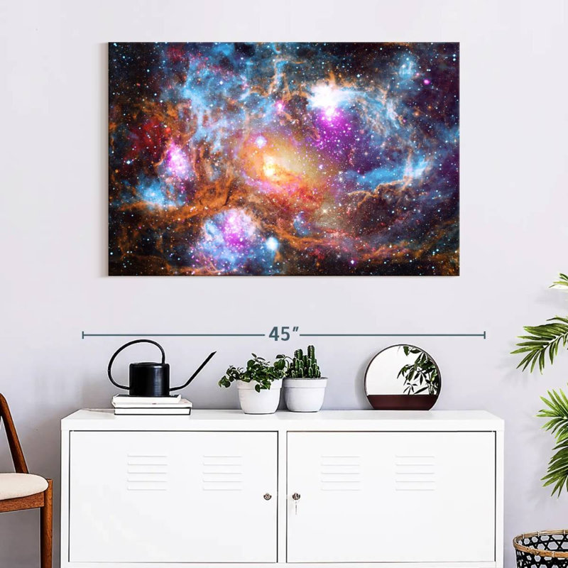 Oberle Cosmic Galaxies, 26" H x 39" W