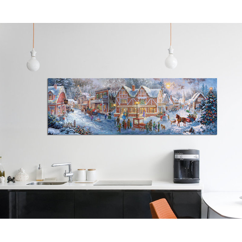 «Getting Ready for Christmas», impression sur toile, H 20 po x l 60 po x P 1,5 po