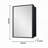 Versatile Bathroom Mirror Cabinet with Advanced Features for Space Optimization