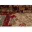 Tapis unique en jute / sisal beige / brun / rouge noué à la main 7 pi 11 po x 9 pi 9 po One-of-a-Kind