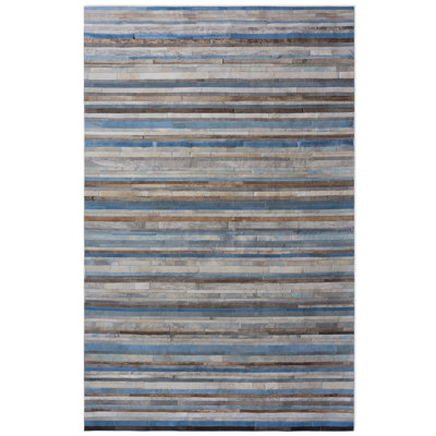 Diana Cowhide Striped Area Rug