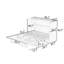 Lit escamotable double avec ports USB, tiroirs de rangement et lattes-1239075991
