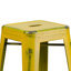 Tabouret à hauteur de comptoir 24 po intérieur / extérieur en métal avec siège carré-1214741156-1292562118-1214741087