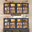 Vitrine murale en verre 3 faces avec portes doubles-2008277442