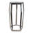 Side Table with Glass Top and Metal Frame - Modern Accent for Living Room or Small Spaces - Narrow End Table for Home Decor-1712985090-1712985088
