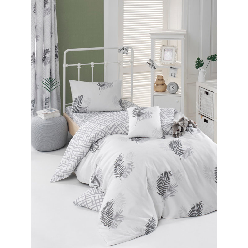 Holtman Floral Duvet Cover Set with Pillowcases, 160 x 220cm + 1 Pillowcase (50 x 75cm)
