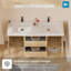 Chesham l 60 po x P 19-5 / 8 po Chesham P x 22 1/2 po H Meuble-lavabo flottant en chêne naturel avec plateau en céramique blanche assemblé-1434510170-1434510174