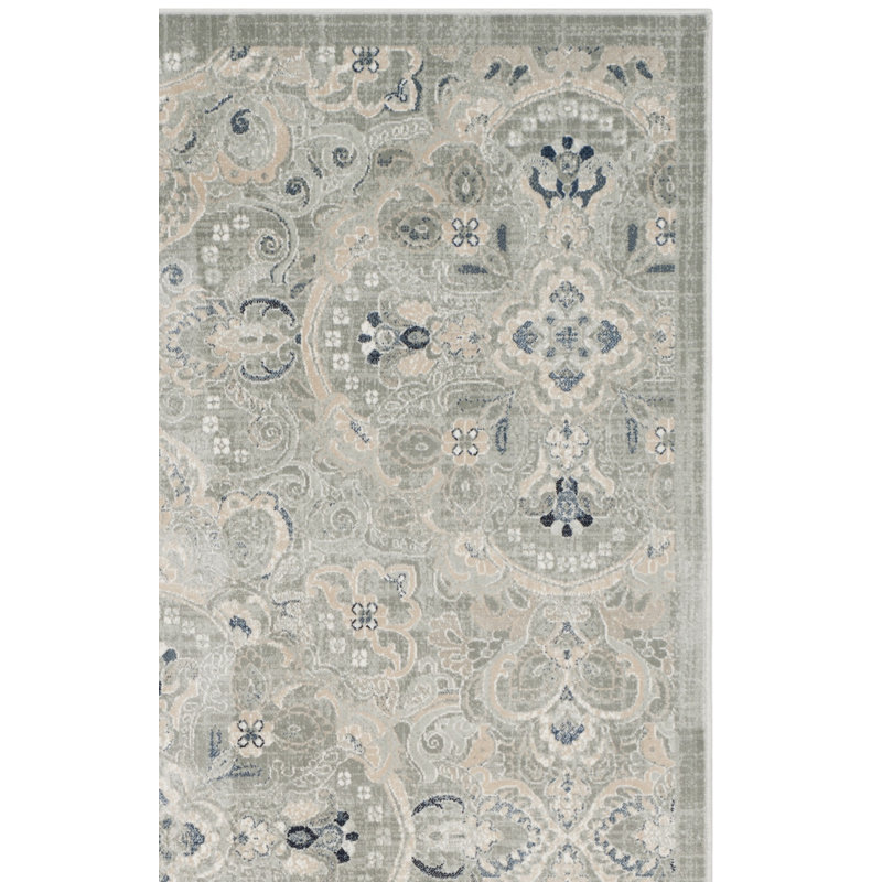 Tapis oriental en viscose Persian Garden, Rectangle 6 pi 7 po x 9 pi 2 po