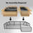 Kustas 2 - Piece Upholstered Boneless Compression Sectional with Pillow, No Assembly Required Sleeper Sofa, Free Combination Sofa Bed for Living Room-232863139-239932836