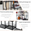 Heavy Duty Freestanding Metal Garden Tool Organizer Rack With Slots & Drill Rack, Garage Workshop Shed Storage Stand 
