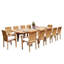 Lua Outdoor 13 - Piece Teak Dining Set-2086512201-2086426223
