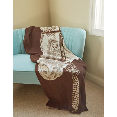 HORSE PORTRAIT THROW BRICIATCO