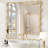 Luxury Rectangular Wavy Metal Framed Mirror-1226959162-1226959161