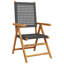6 - Person Wood Patio Dining Set with Rectangular Table
