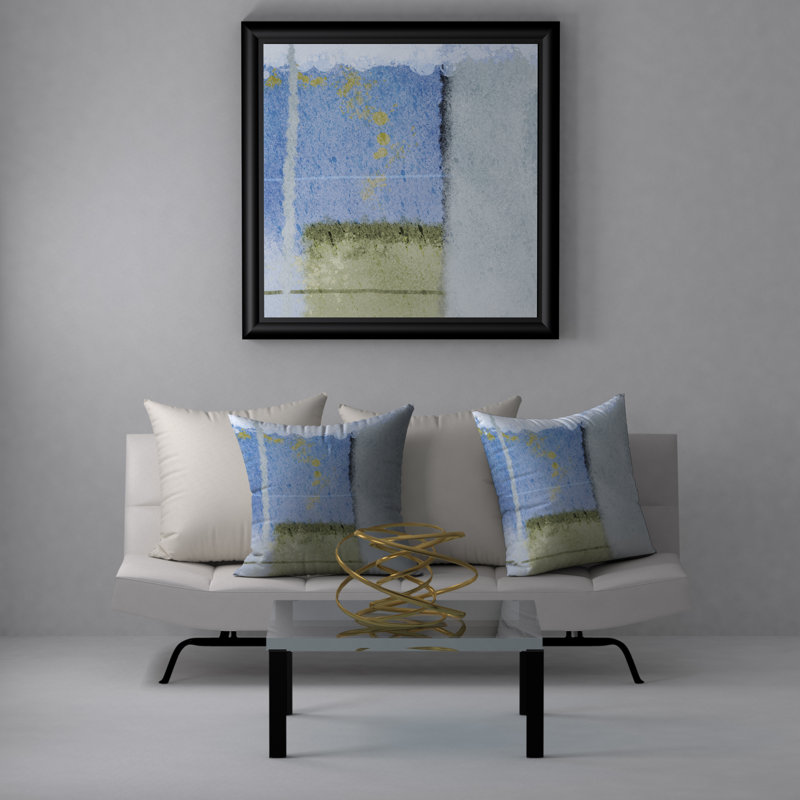 Coy Abstract Reversible Throw Pillow, 20" x 20"