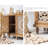 Brown Solid Wood Shoe Cabinet