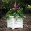 Pot à fleurs carré en résine avec réservoir d'eau Lakeland-545212374-545212361
